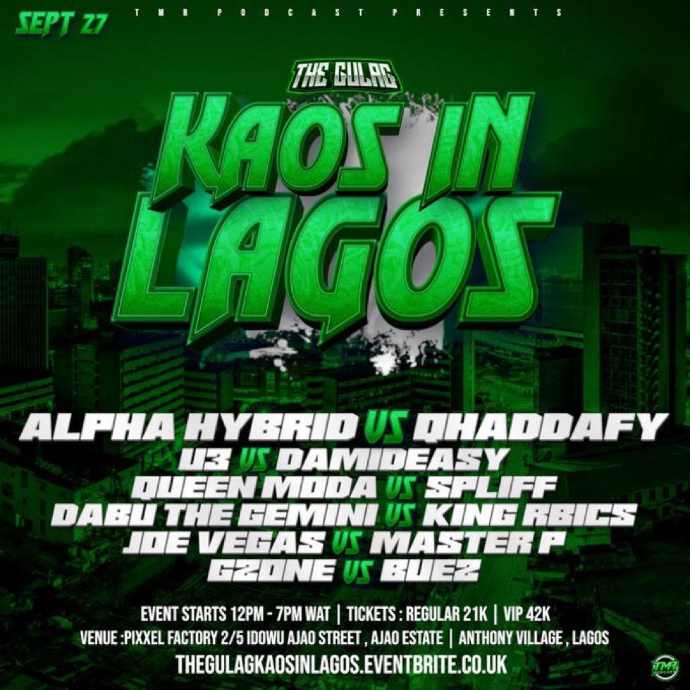 Kaos iñ Lagos this September